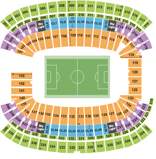Gillette Stadium World Cup Seating Chart